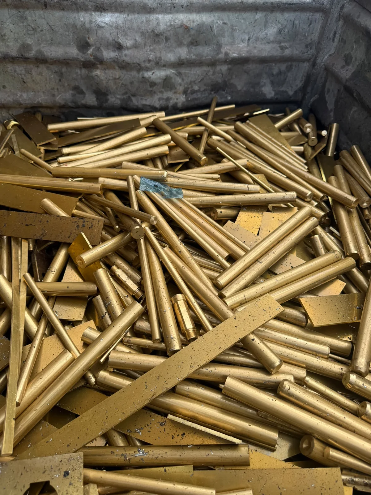 Messing staven en platen als non-ferro metaal