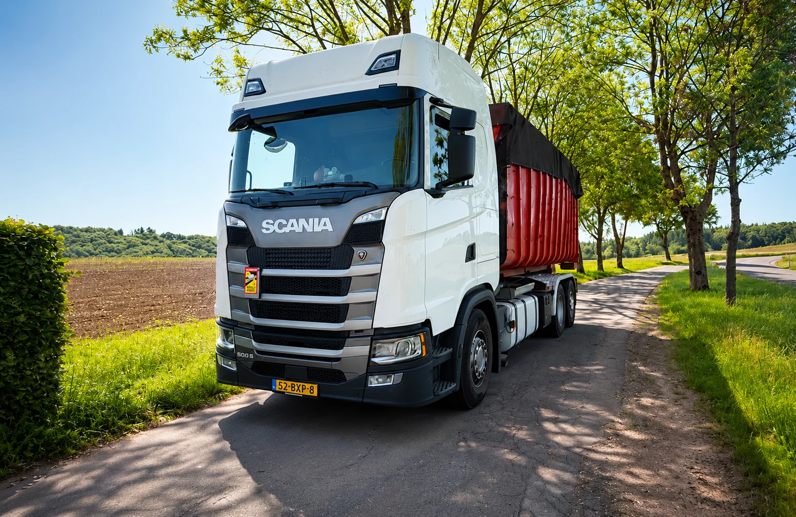 Scania vrachtwagen voor metaaltransport